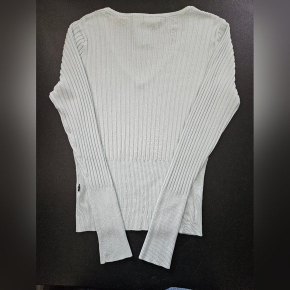 NWT - Silk Blend BCBG Maxazria Sky Blue Stretch Jersey - Size XL - Picture 6 of 8